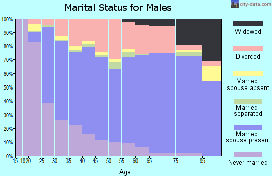 Gibson County marital status for males