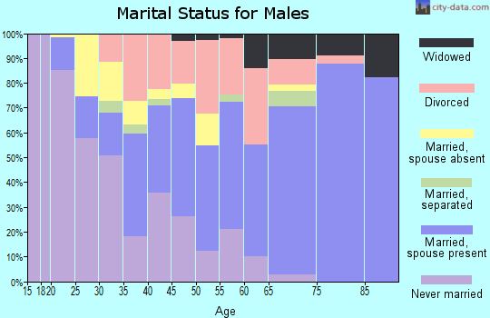 Greer County marital status for males