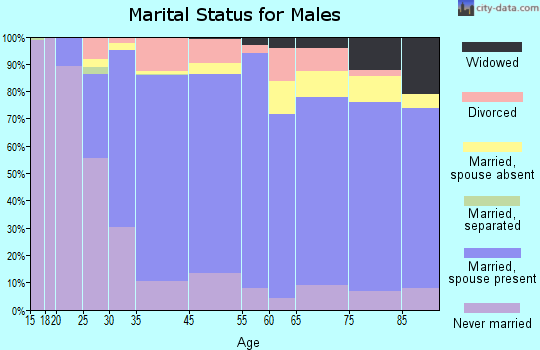 Haakon County marital status for males