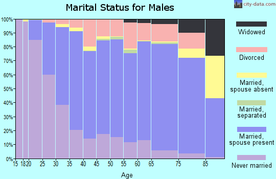Becker County marital status for males