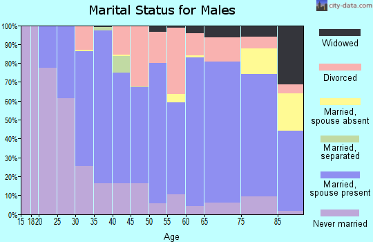 Atchison County marital status for males