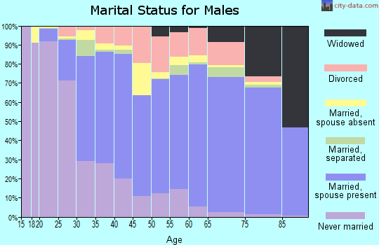 Chaves County marital status for males