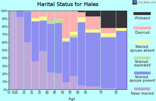 Plumas County marital status for males