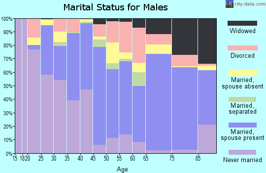 Kit Carson County marital status for males