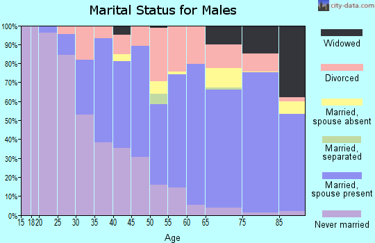 Wallowa County marital status for males