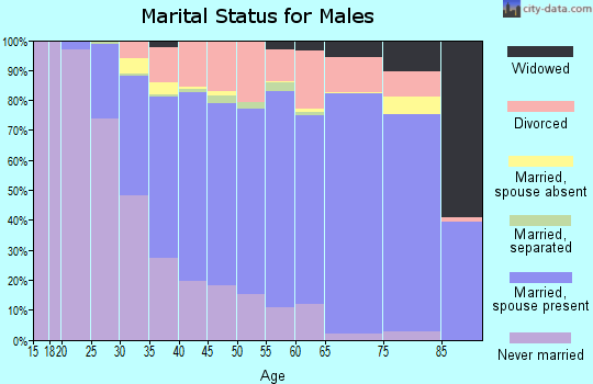 Kanabec County marital status for males