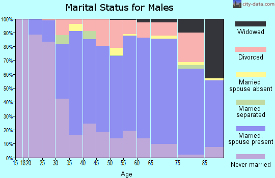 Kittson County marital status for males