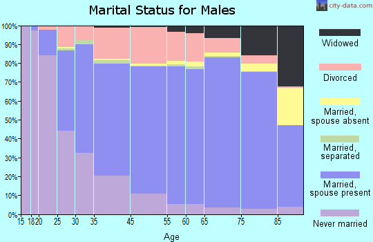 Jerauld County marital status for males