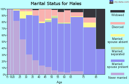 Coweta County marital status for males