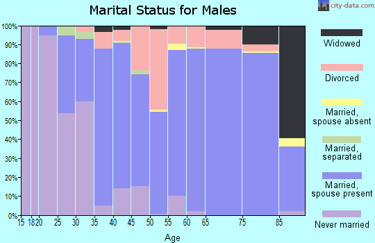 Jasper County marital status for males
