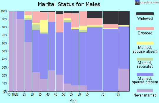 Love County marital status for males