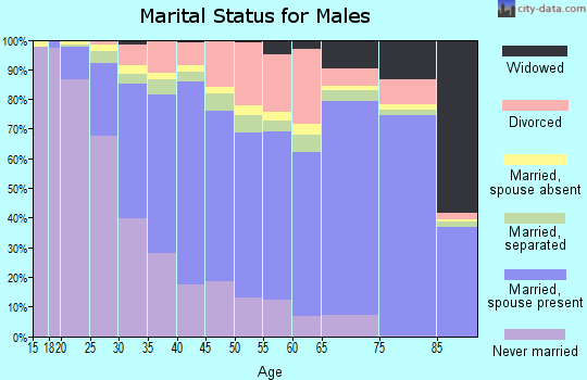Sumter County marital status for males