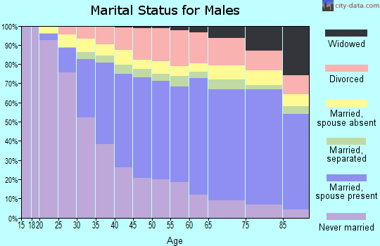 Miami-Dade County marital status for males