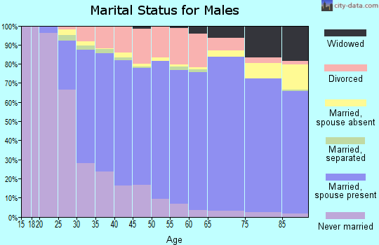 Lapeer County marital status for males