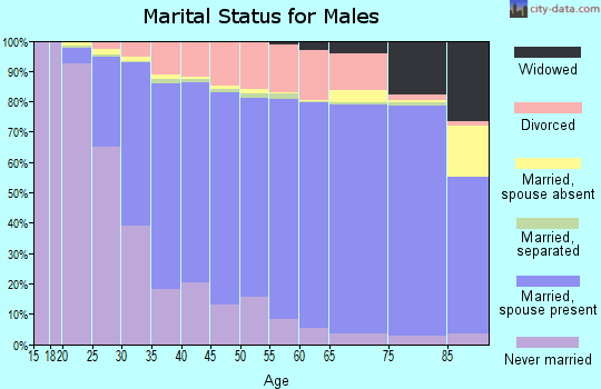 Outagamie County marital status for males