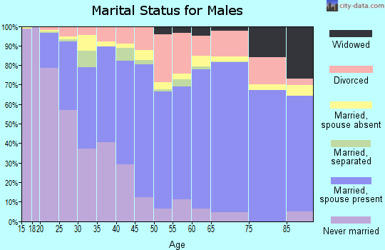 Okaloosa County marital status for males