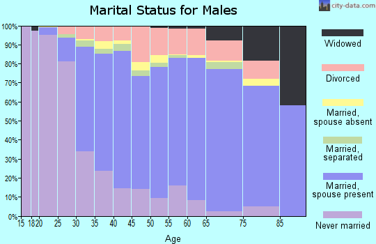 Saratoga County marital status for males
