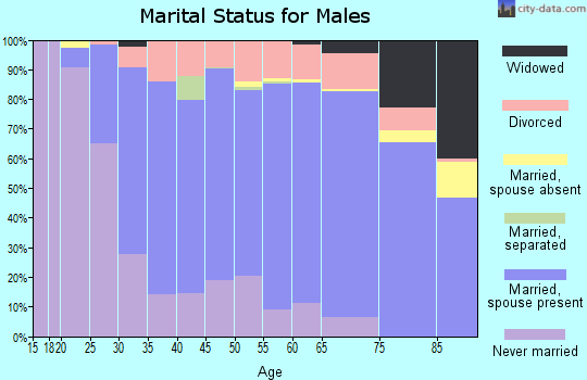 Pepin County marital status for males