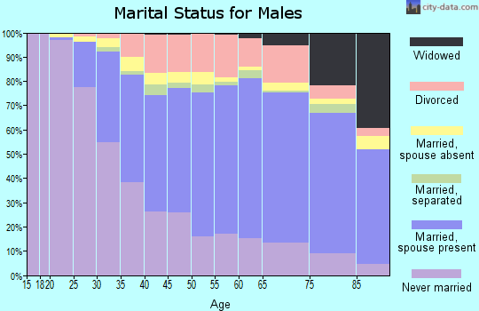 Providence County marital status for males
