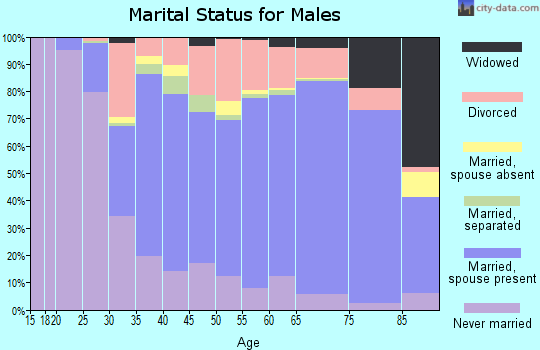Schuyler County marital status for males