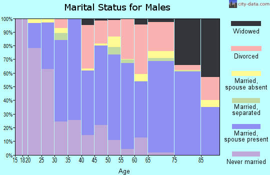 Rio Grande County marital status for males