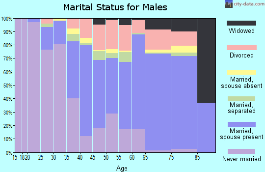 Panola County marital status for males