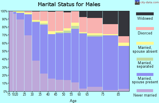 Yellowstone County marital status for males
