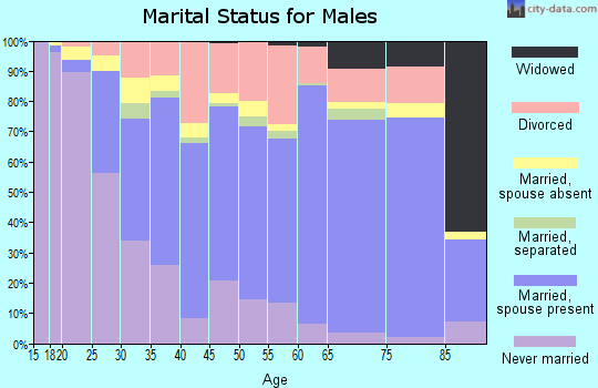 Floyd County marital status for males