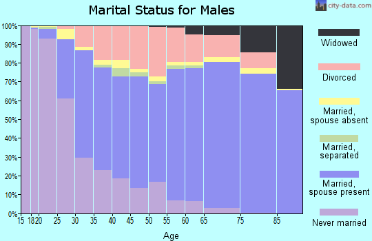 Montcalm County marital status for males