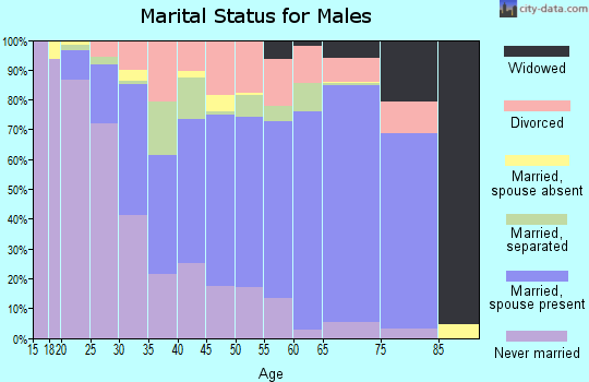 Knott County marital status for males