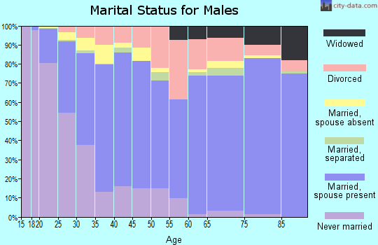 Curry County marital status for males
