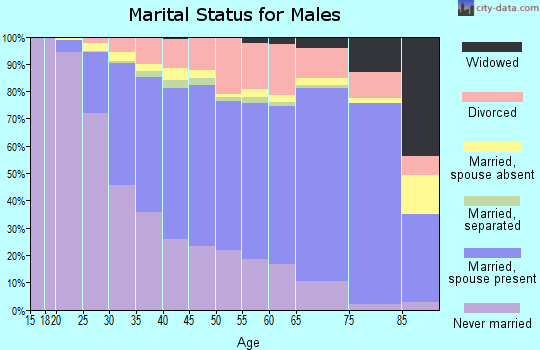 Ramsey County marital status for males
