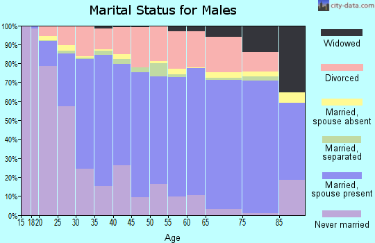 Sebastian County marital status for males