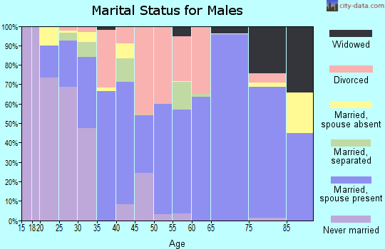 Stone County marital status for males