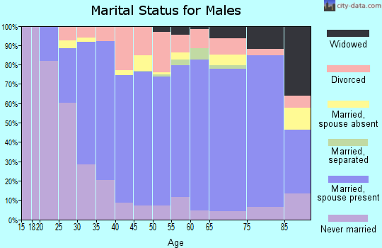 Otoe County marital status for males