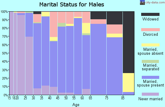 Phelps County marital status for males