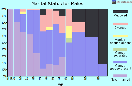 Ziebach County marital status for males