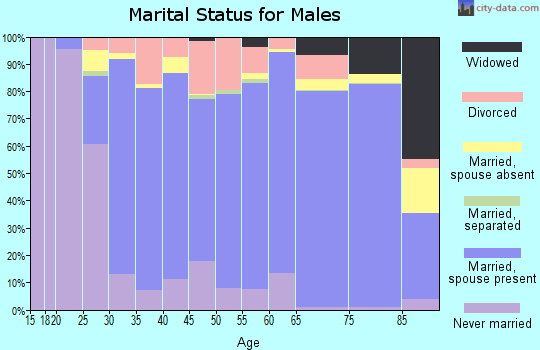 O'Brien County marital status for males