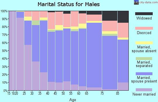 Putnam County marital status for males