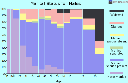 Robertson County marital status for males