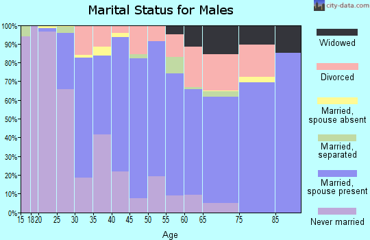 Jasper County marital status for males