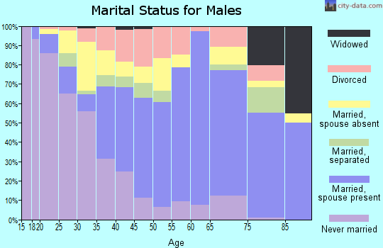 Frio County marital status for males
