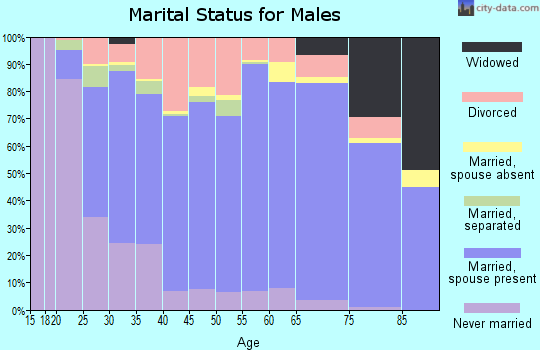Scott County marital status for males