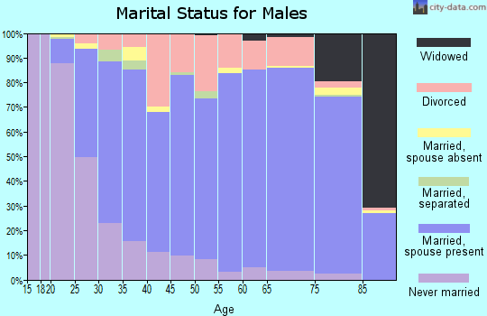 Auglaize County marital status for males