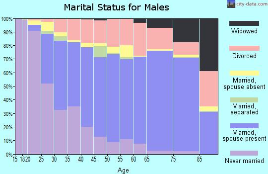 Taney County marital status for males