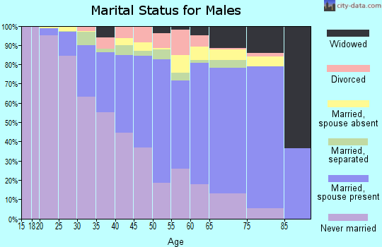 Wade Hampton Census Area marital status for males