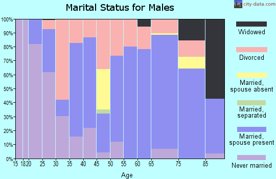 McCulloch County marital status for males