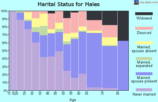 Wilcox County marital status for males