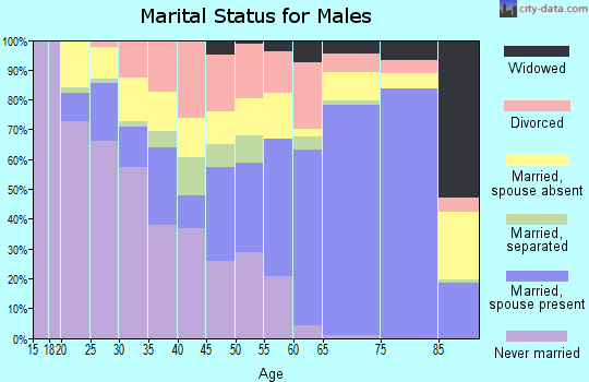 Reeves County marital status for males