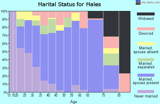 Upton County marital status for males